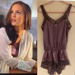 Blair Waldorf Victorias Secret Purple romper S